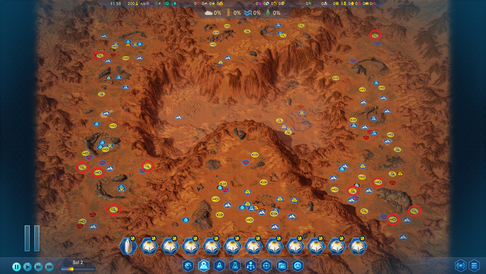 Surviving Mars карты. Surviving Mars карты 10n177e. Surviving Mars карты локаций. Surviving Mars места для высадки.